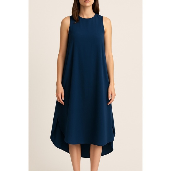 Sleeveless Dress Hi-Lo Hem Casual‎ Party Cocktail Black Size Unknown - Picture 1 of 7